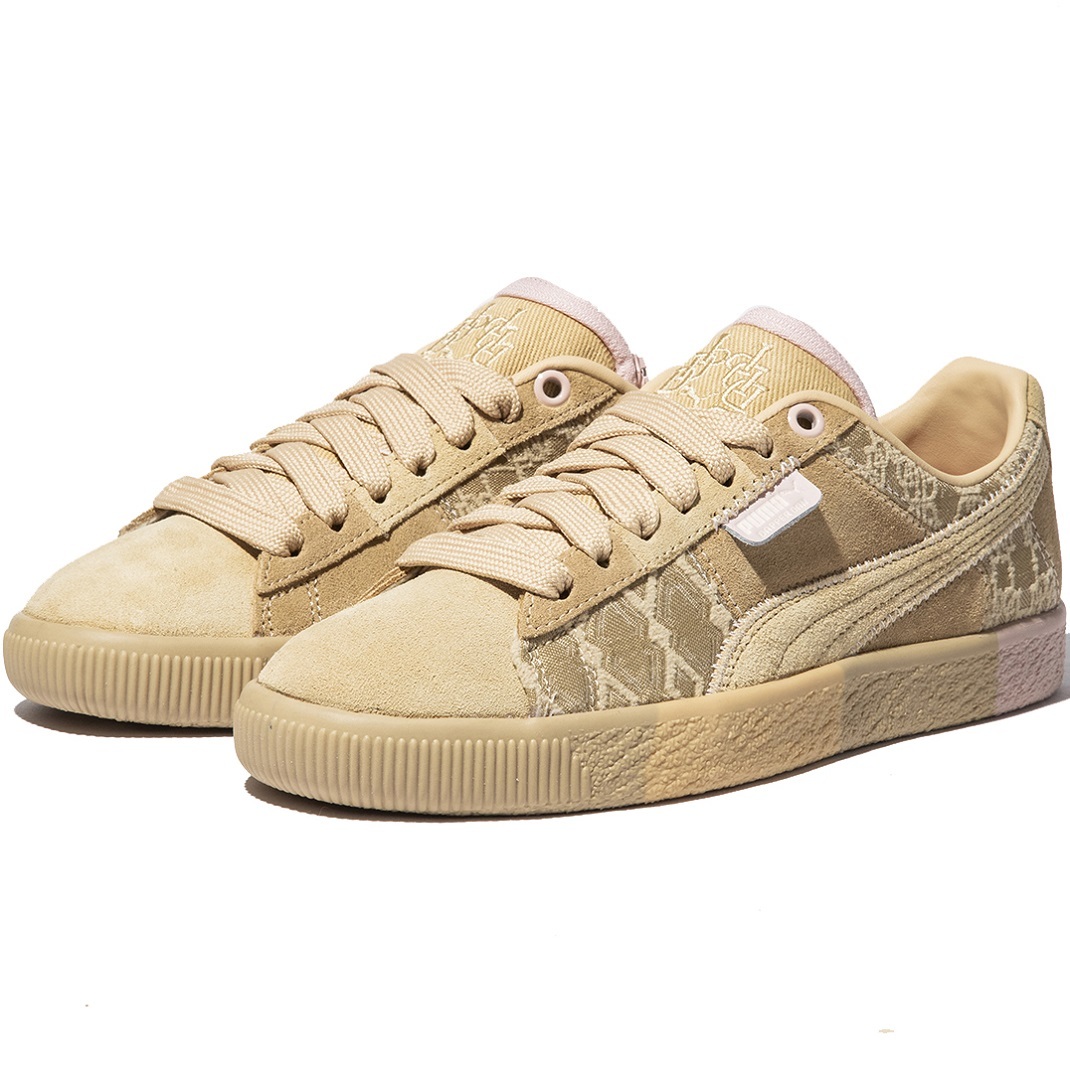 プーマ ダッパーダン コラボ クライド プレゲーム ランウェイ 24.5cm 定価27500円 ベージュ DAPPER DAN Clyde Pre-Game Runway スニーカー拍卖