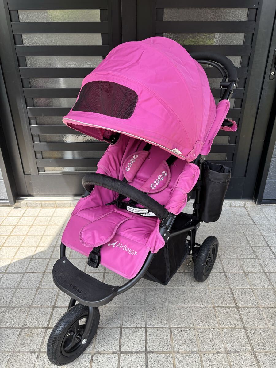 【美品】エアバギー ココ ピンク ベビーカー 3輪 拍卖