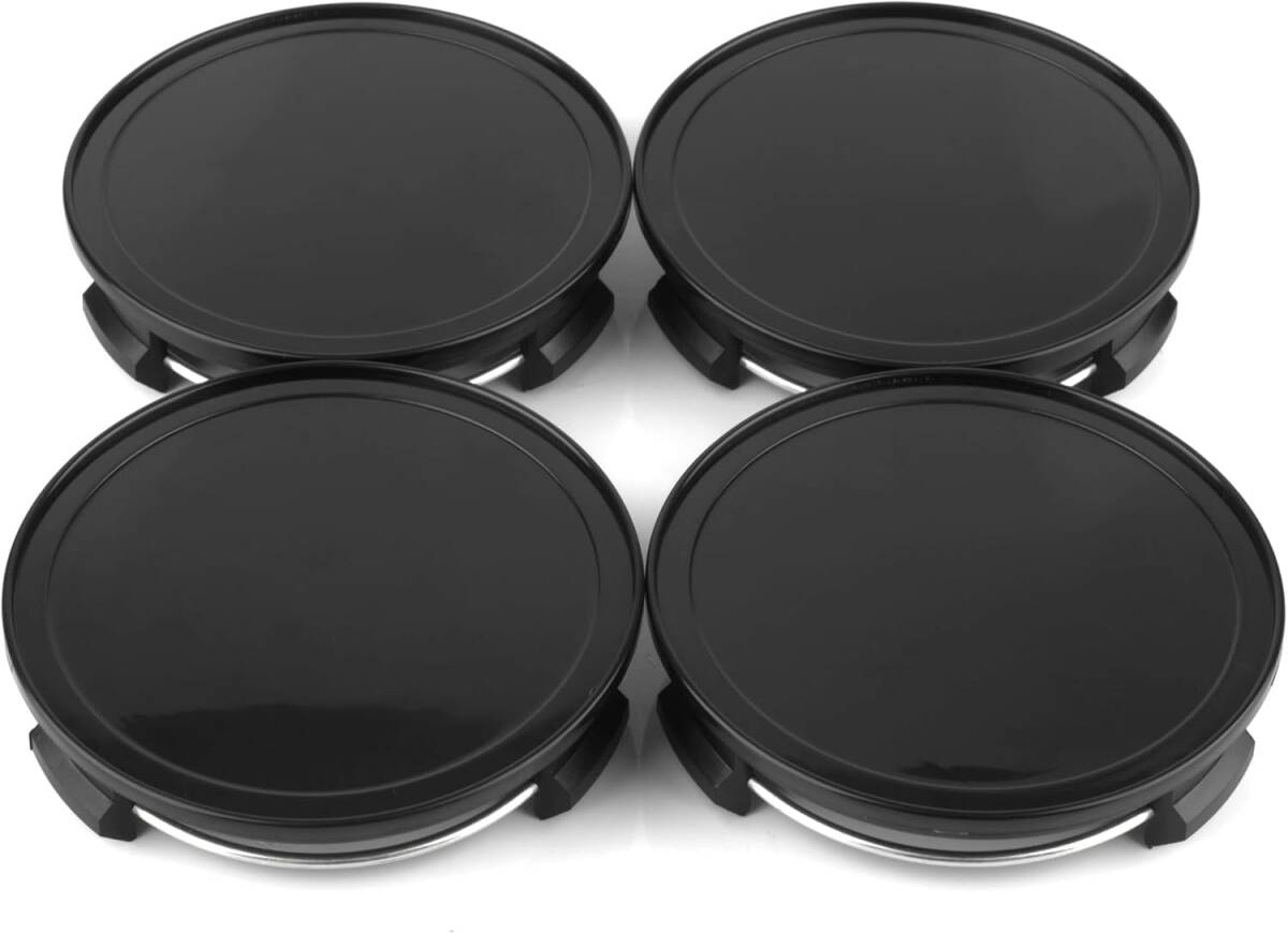 ホイールセンターキャップ 75mm 69mm 4個 ブラック ホイールカバー センターカバー拍卖