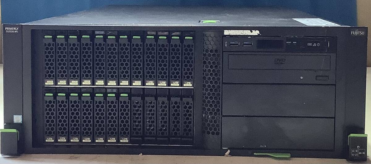 K70918301 FUJITSU PRIMERGY TX2550 M5 1点(ヒートシンクx1基、800w電源ユニットx2基搭載)【通電OK、複数出品】071105拍卖