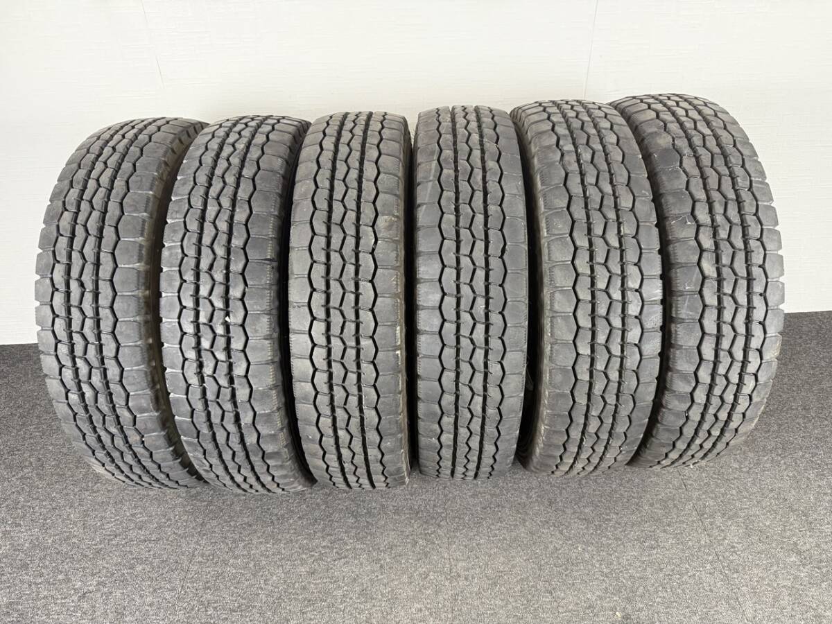 スーパーバリ溝 ダンロップ SPLT21 6本セット 195/85R16 114/112LT 2011年×2 2013年×4拍卖