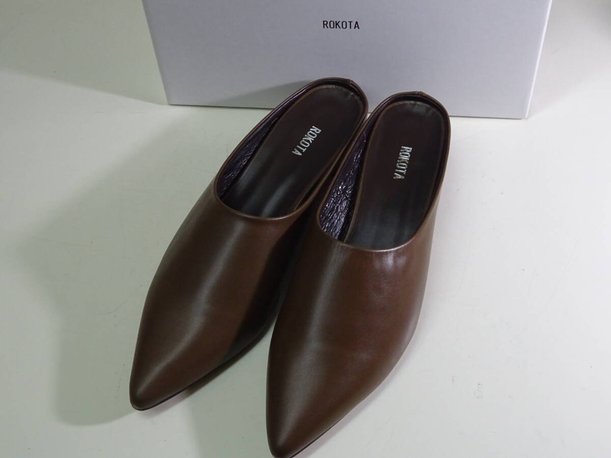 ROKOTA ロコタ ポインテッドトゥ ミュール 未使用品 サイズ24.5cm拍卖
