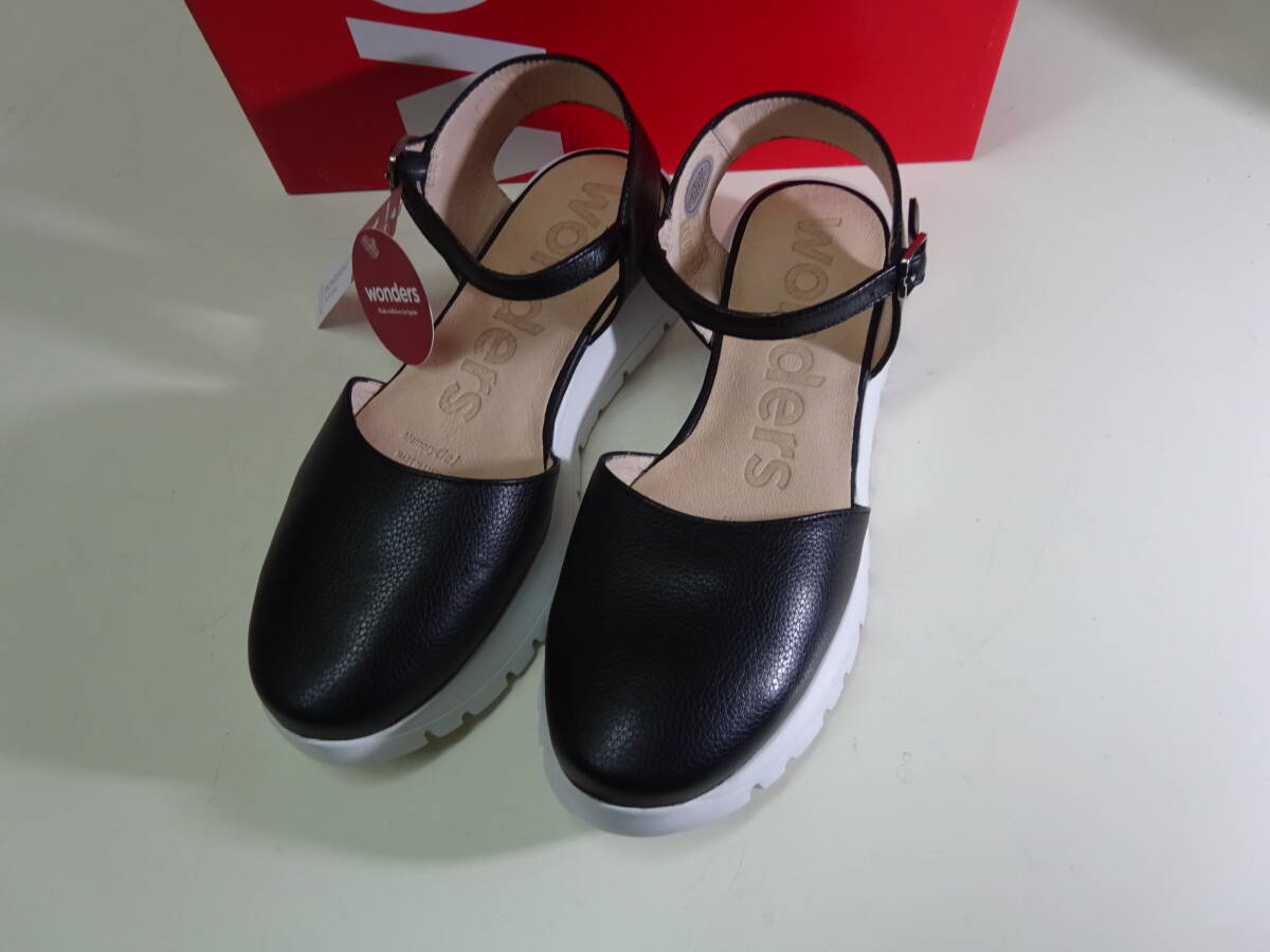 wonders ワンダーズ レディース 厚底 ストラップコンフォードサンダル 未使用品 サイズ38 日本サイズ24cm拍卖
