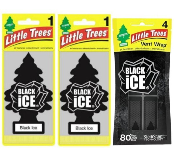 リトルツリー エアフレッシュナーブラック・アイス2枚 ・ヴェントラップ1個セット拍卖