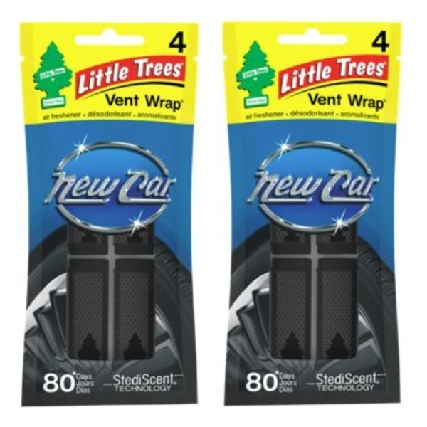 Little Trees リトルツリーニューカー ヴェント・ラップ 2パックセット USDM エアコンの吹き出し口に簡単取り付け拍卖