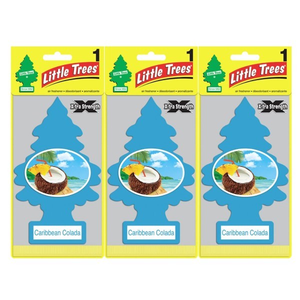 リトルツリー エアフレッシュナーX-tra Strength Caribbean Colada カリビアンコラーダ 3枚セット拍卖