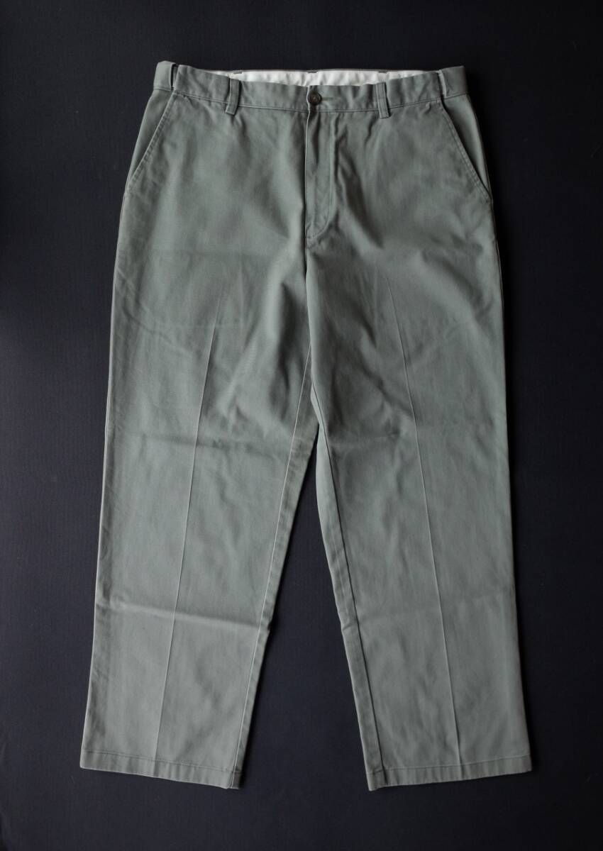 L.L.Bean エルエルビーン コットンパンツ チノパン W35 × L29 オリーブ 拍卖