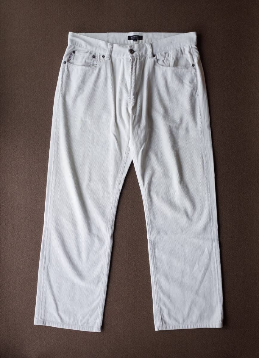 BURBERRY BLACK LABEL バーバリーブラックレーベル コーデュロイパンツ ホワイト 白 82拍卖