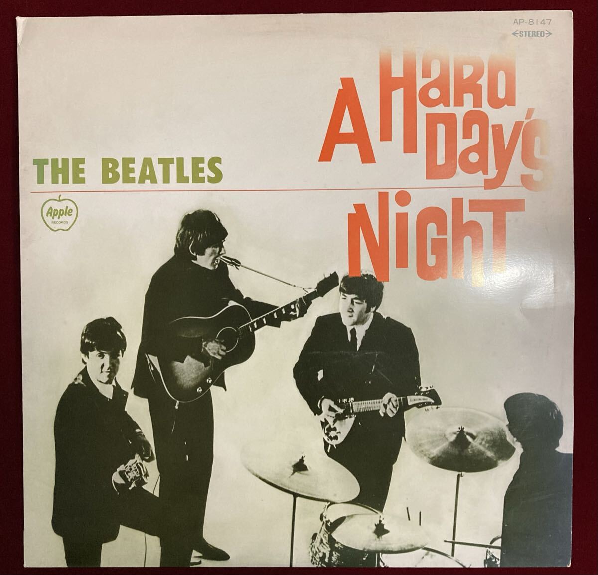 【LP】A HARD DAY'S NIGHT / THE BEATLES ビートルズがやって来る ヤァ!ヤァ!ヤァ! サウンドトラック盤 国内盤 APPLE拍卖