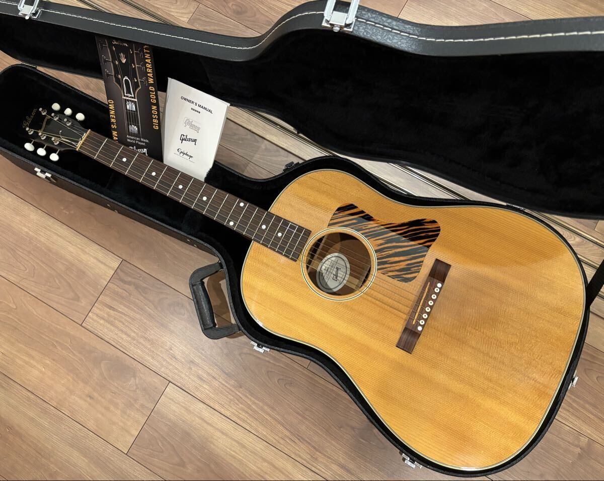 【最終値下】2018年製 限定モデル Gibson J-35 Natural w/ LR Baggs Element アコースティックギター 中古美品!拍卖