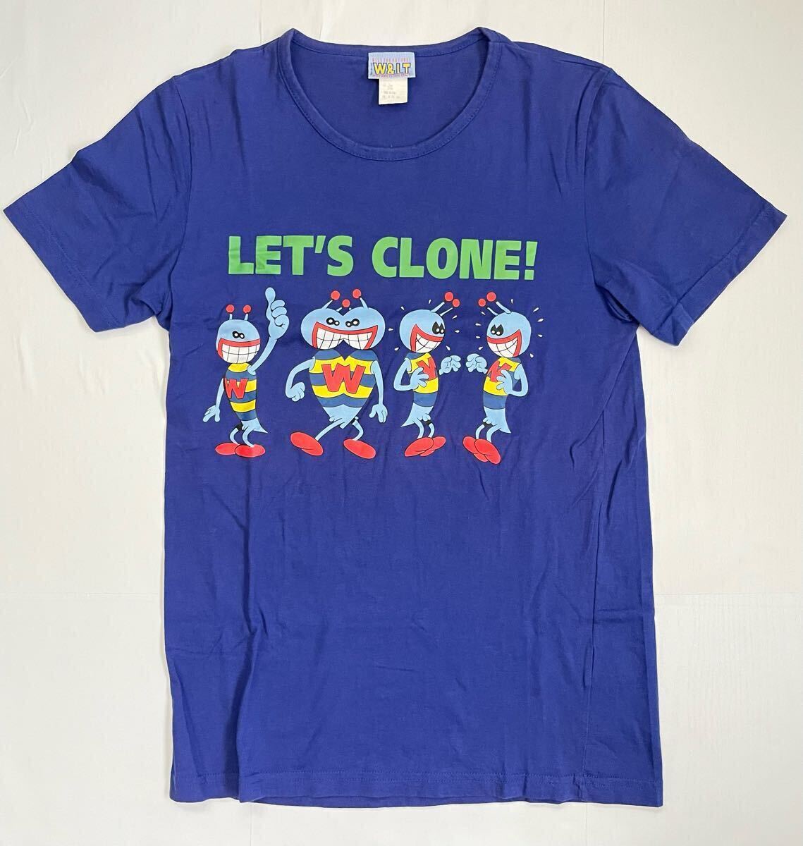 W&LT Walter Van Beirendonck ウォルターヴァンベイレンドンク プリント Tシャツ サイズM ブルー 25011拍卖