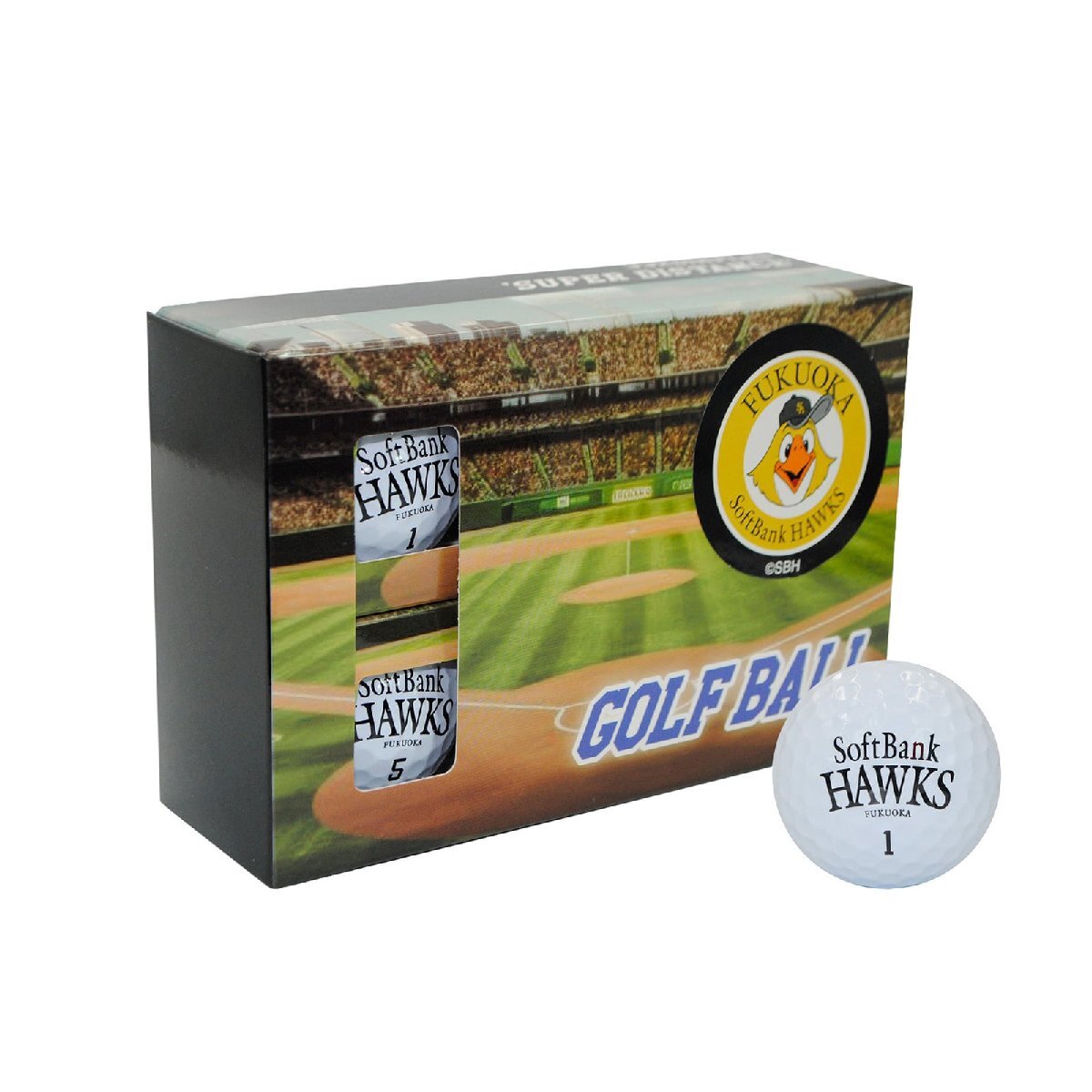 プロ野球!NPB!福岡ソフトバンクホークス ゴルフボール 6個入り SBBA-4752 【IR】拍卖