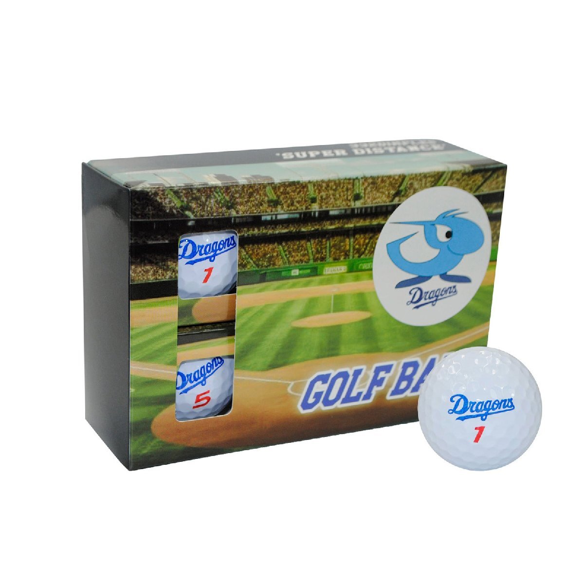 プロ野球!NPB!中日ドラゴンズ ゴルフボール 6個入り CDBA-4772 【IR】拍卖