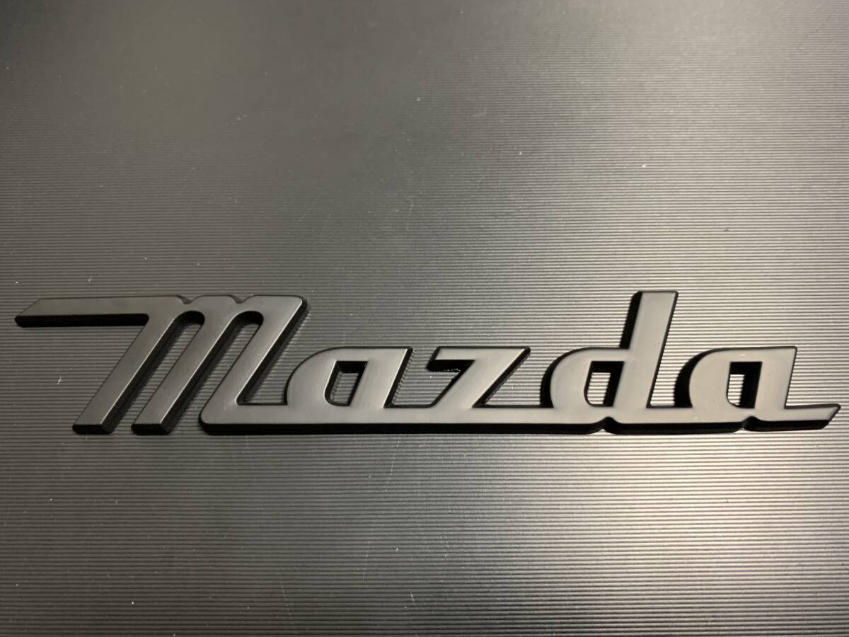 【金属製】マツダ レトロ(筆記体)エンブレム ロードスター CX-3CX-5CX-8CX-30RX-7RX-8 アクセラ アテンザ キャロル デミオ ファミリア拍卖