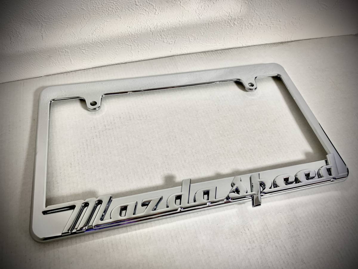 【MAZDASPEED】マツダスピードナンバーフレーム☆CX-3 CX-30 CX-5 CX-8アクセラ アテンザ ロードスターNA NB NC ND拍卖