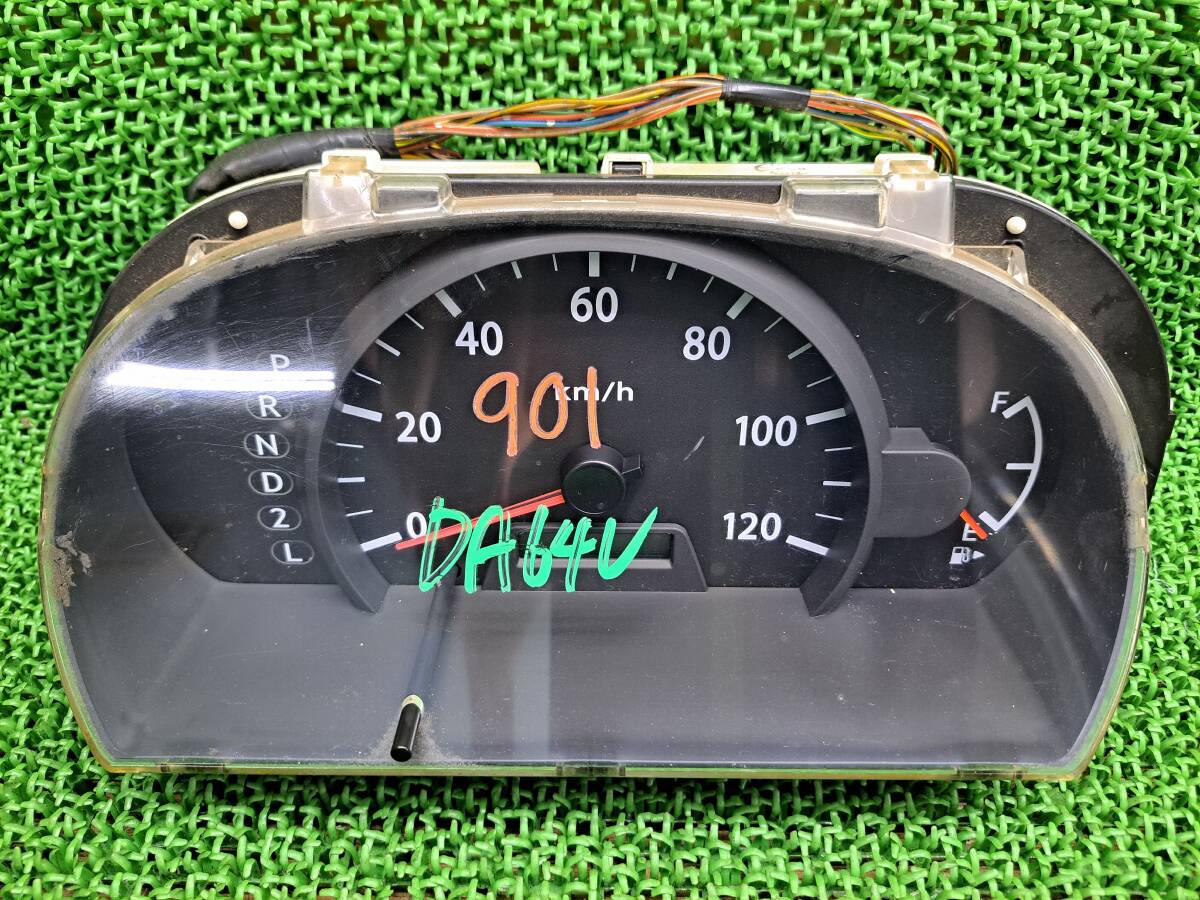 ★ 1128 エブリイ DA64V DA64W スクラム DG64V DG64W スピードメーター 速度計 メーターパネル 計器 走行距離不明 34100-68HA拍卖