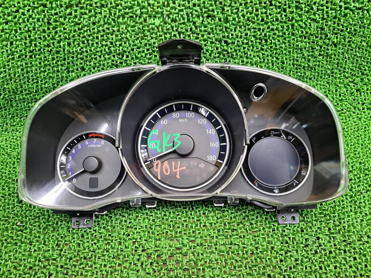 ★ 904 ホンダ フィット GK3 前期 純正 スピードメーター 計器 メーターパネル 走行距離不明 AJ0 78100-T5A-J013拍卖