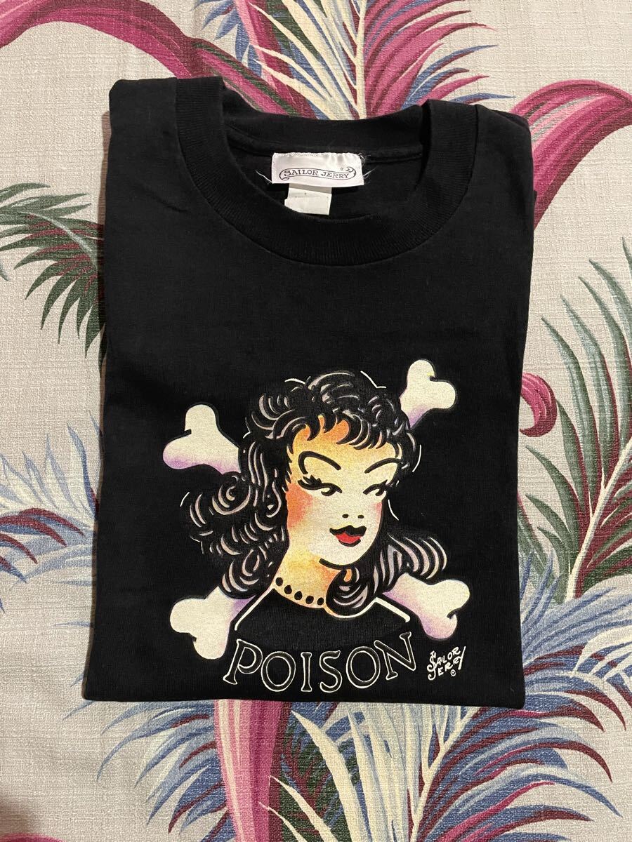 SAILOR JERRY 半袖Tシャツ Sサイズ USA製 アメリカントラディショナルタトゥー ロカビリー ホットロッド セーラージェリー 拍卖