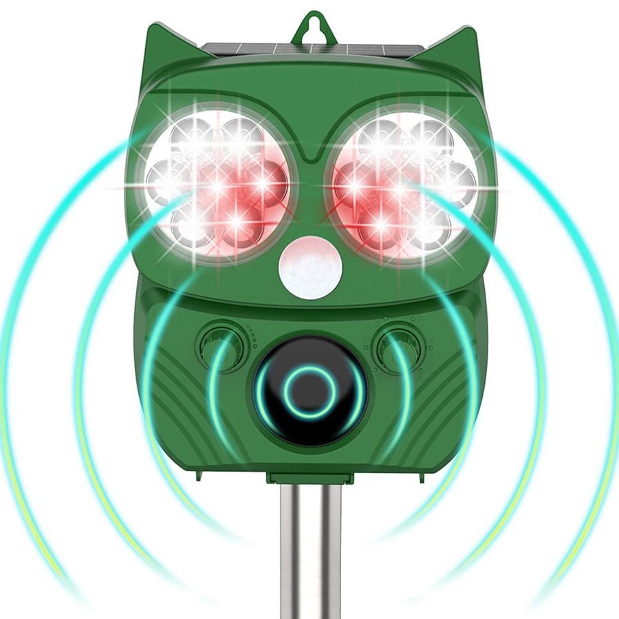 動物撃退器 超音波 猫よけ 動物撃退器 害獣撃退 フラッシュライト ソーラー式 赤外線センサー 鳩 糞 被害 鳥害 tec-aniyoke03拍卖