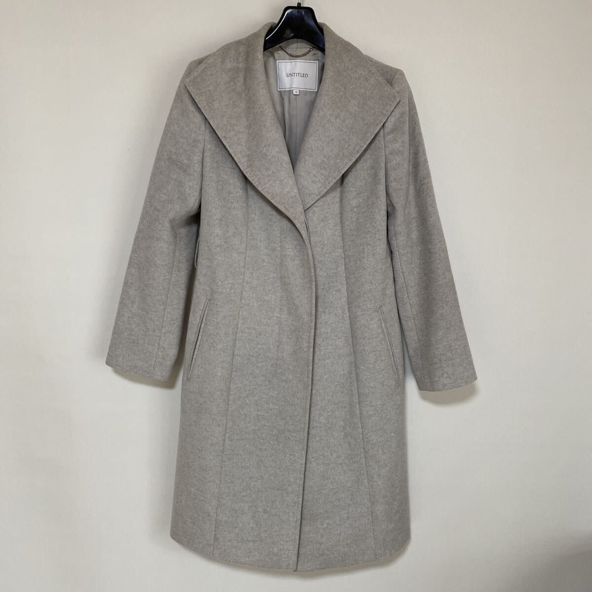 アンタイトル ウール ロングコート 0 ショールカラー ライトグレー系 DMW拍卖