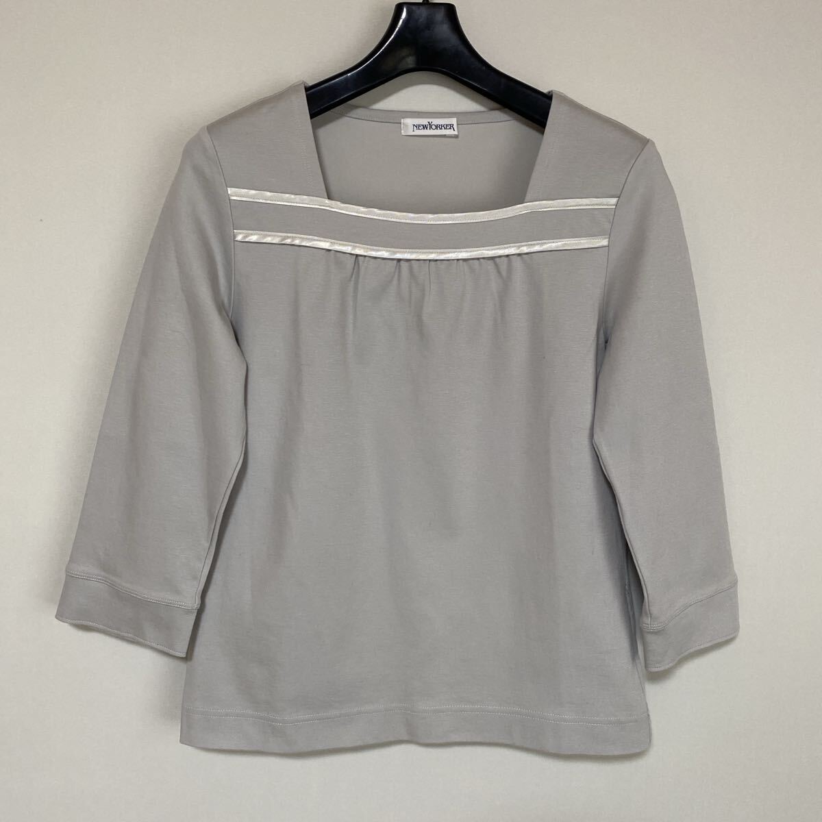 ニューヨーカー 七分袖 M トップス カットソー ストレッチ DMW拍卖