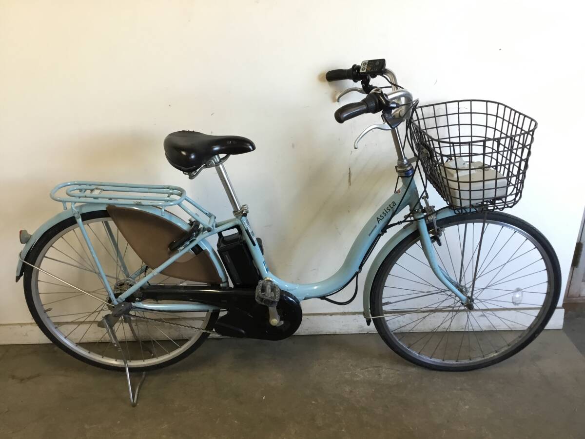 A-122△ y 岐阜発/ ブリジストン//電動アシスト自転車/26インチ/3段変速/バッテリー6.6Ah/充電器なし/走行確認/現状品/管18s/R7.8/31△拍卖