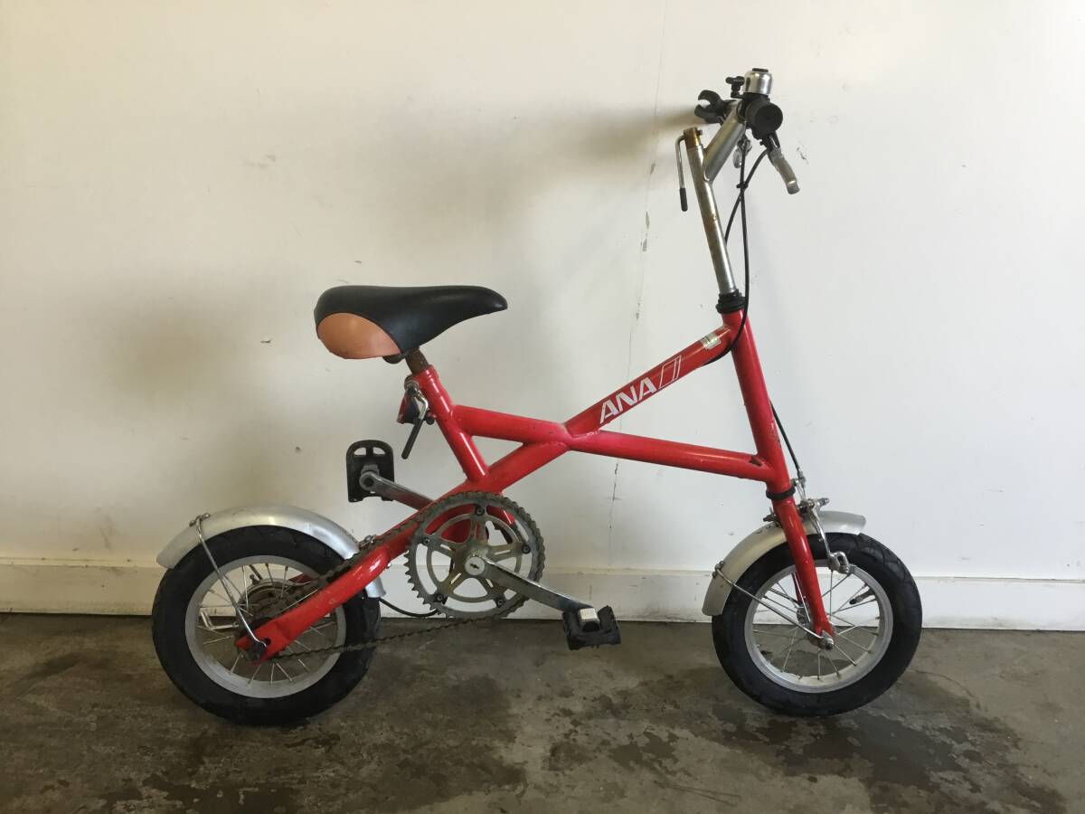 A-148△ 岐阜発/ 小径自転車/ ANA/ 12インチ/ 変速なし/ チェーンカバー欠品/ 走行確認/ 自転車/ 現状品/ 管06s/ R7.1/23 △拍卖