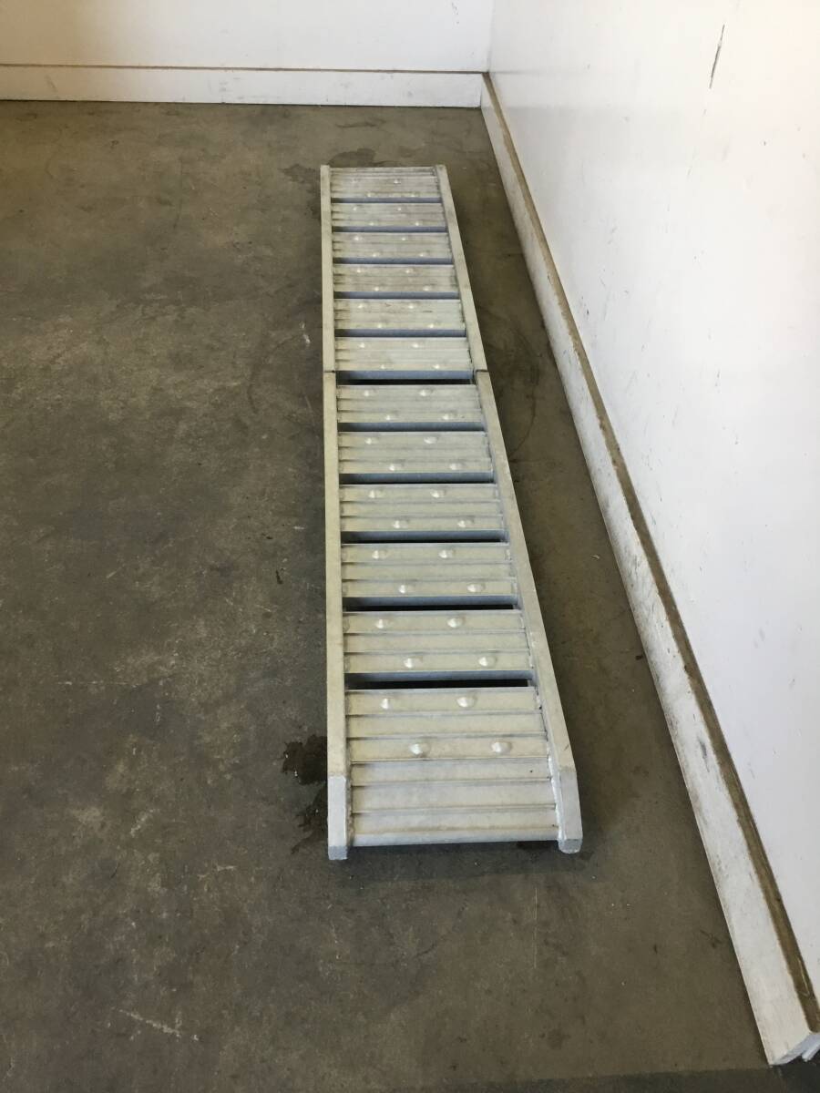 △ y 岐阜発/ アルミブリッジ/ ラダー/ 折りたたみ/ 1本/ メーカー等不明/ オートバイ/ 車載/ 現状品/ R7.9/6 △拍卖