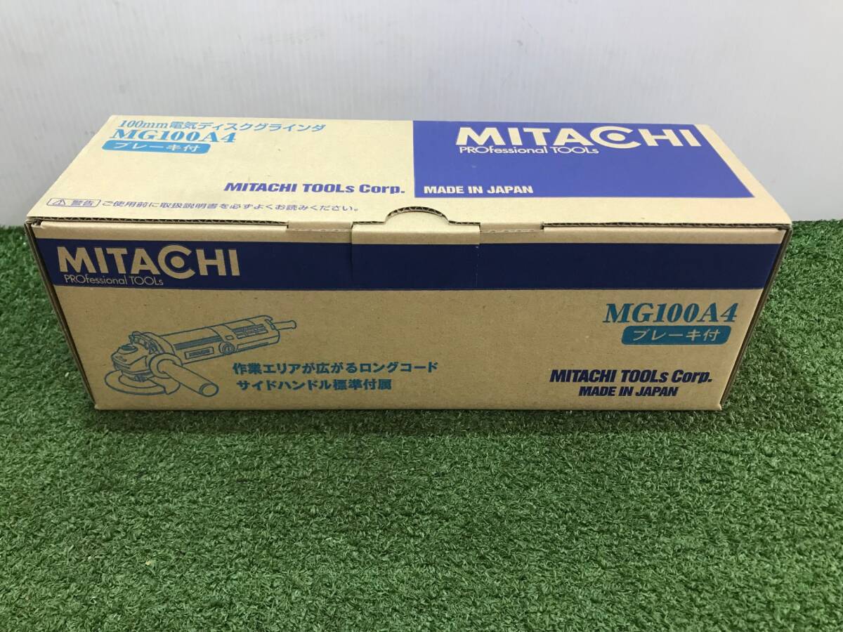【未使用品】ミタチ 100mm電気ディスクグラインダ MG100A4-100V ITS55JTPS228拍卖
