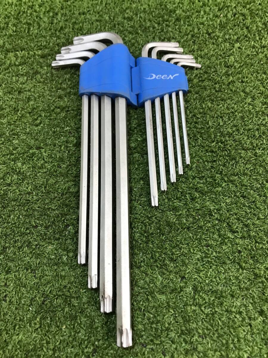 【中古品】DEEN L型TORXレンチ DNTXV8009 ITR4224X1U80拍卖