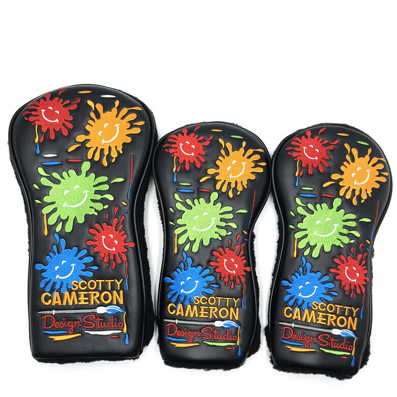 スコッティキャメロン★ウッド用カバー1W・3W・5W 3点セット★黒SnowSmile拍卖