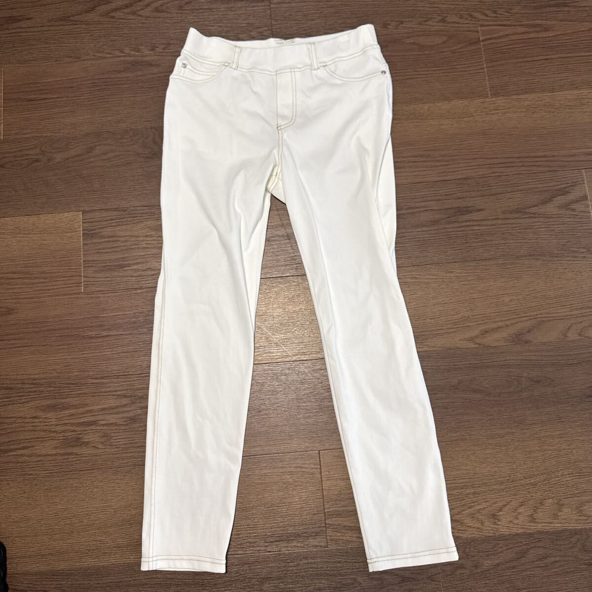 麻布プロバドールハイテンションパンツLホワイト ストレッチ拍卖