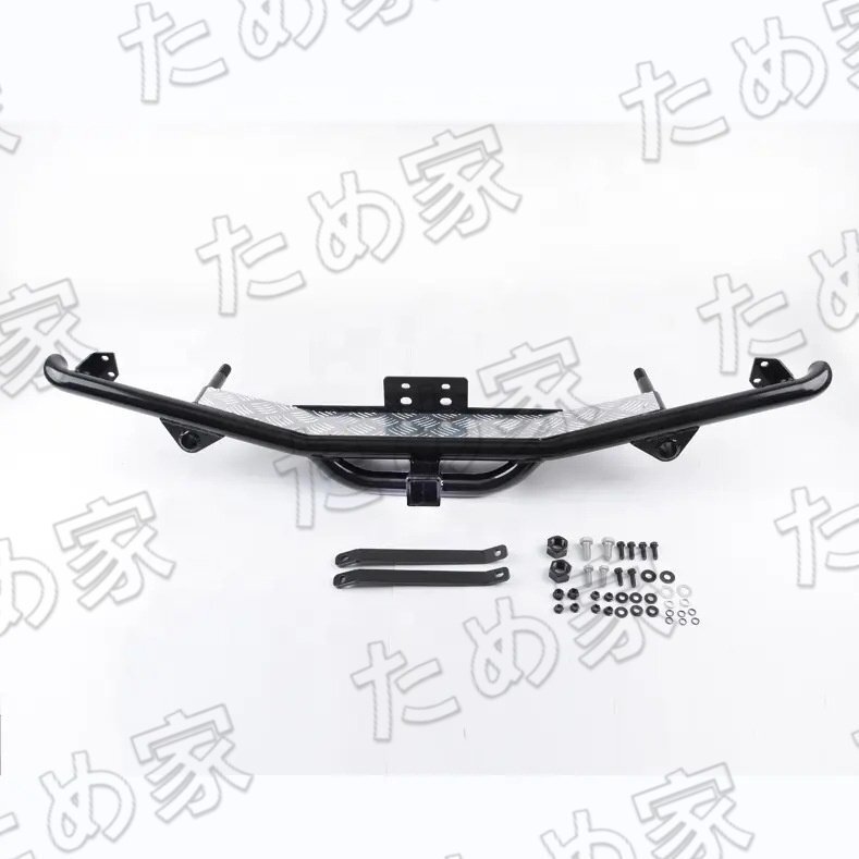 1990年~2016年 ランドローバー ディフェンダー 110/90 リアバンパー バンパーガード ランドローバー ディフェンダー用リアバンパー 黒/銀拍卖