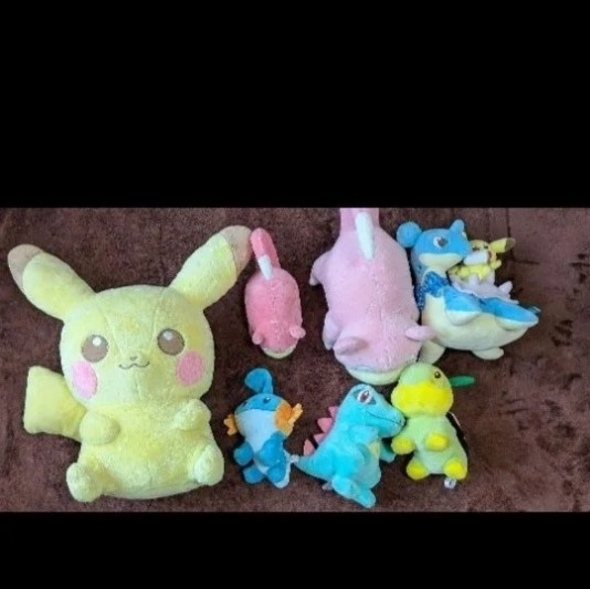 ピカチュウ ヤドン ラプラス ナエトル ワニノコ ミズゴロウ ポケモン ぬいぐるみ拍卖