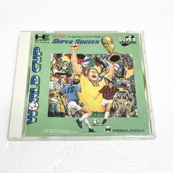 ワールドカップ スーパーサッカー 【箱・説明書有り】清掃済 4本まで1個口で同梱可 PCエンジン CDーROM2拍卖