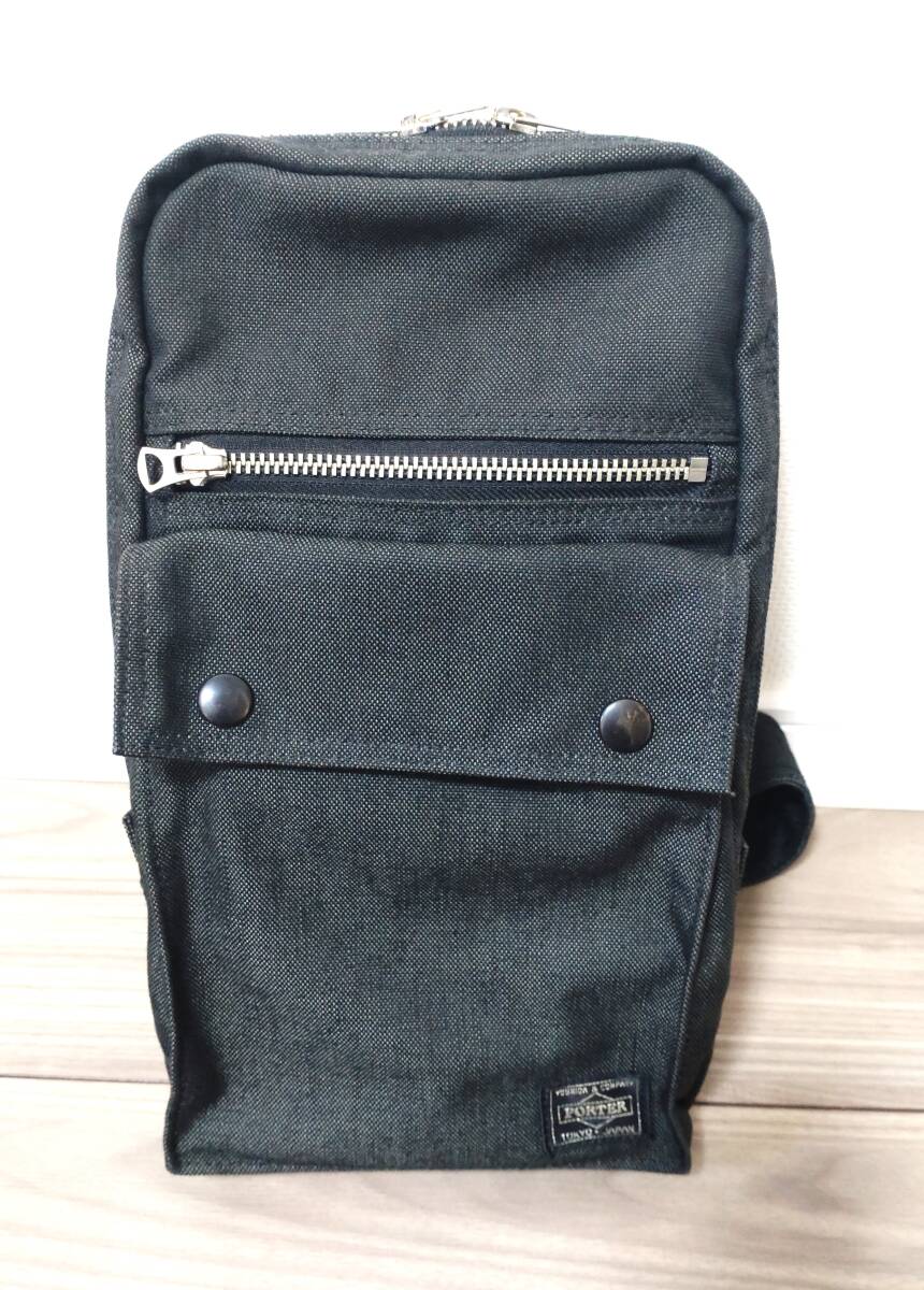 美品 吉田カバン ポーター PORTER スモーキー ボディバッグ ワンショルダー バッグ 592-07531拍卖