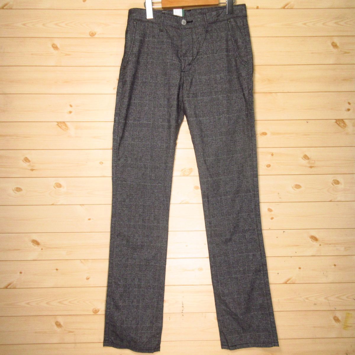◎未使用タグ付き!EDWIN エドウィン E43FCS 麻 リネン混 ストレッチ パンツ COOL FLEX 冷感 動きやすい! メンズ 黒 サイズ30◆PA3746拍卖