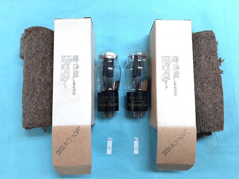 ■未使用■小難あり■WE 101D■JAN-CW-101D■同一ロット845 軍箱 2本組拍卖