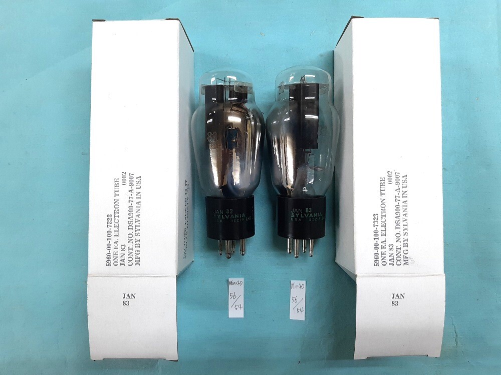 即決あり■未使用■水銀整流管■83 Sylvania 2本組 元箱付き JANタイプ 同一ロット品拍卖