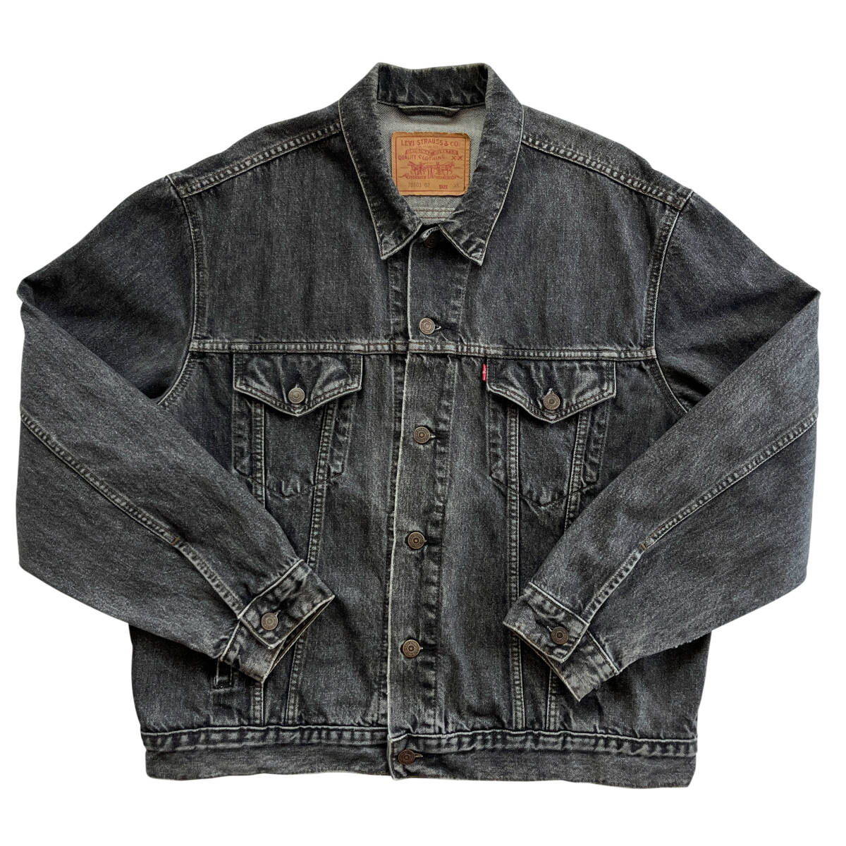【Vintage】Levi’s デニムジャケット 70503 02 ユーロ リーバイス ジージャン XL 黒 ブラック 先染め拍卖