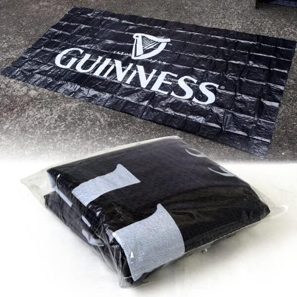 【非売品/送料無料】 ドラフト ギネス ギネスビール かっこいい レジャーシート 89×181cm ブラック拍卖