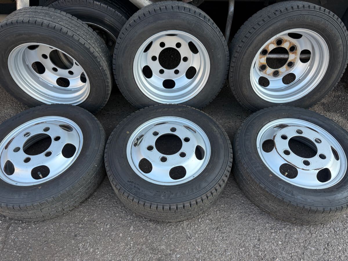 スタッドレス 175/75R15 22 23年製 ダンロップ LT03 M アトラス トヨタ ダイナ トヨエース QK 15×5J 6穴 スチール 現状 6本値段拍卖