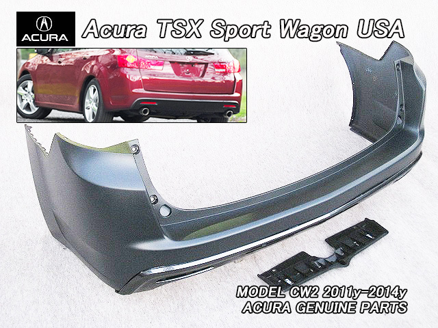 アコードツアラーCW1CW2【ACURA】アキュラTSXワゴン純正リアUSバンパー3点(11-14y)/USDM北米仕様ACCORD.TOURERホンダUSAスポーツWagon拍卖