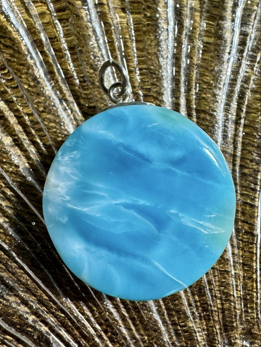 ◆ハイクオリティ ラリマー ペンダントトップ ★ カリビアンブルー ★ 天然石 アクセサリー☆。.:*・゜拍卖