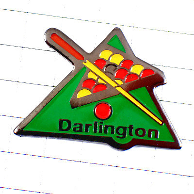 ピンバッジ・ビリヤード球とキュー緑色の台 BILLIARD SNOOKER BILLARD DARLINGTON◆フランス限定ピンズ◆レアなヴィンテージものピンバッチ拍卖