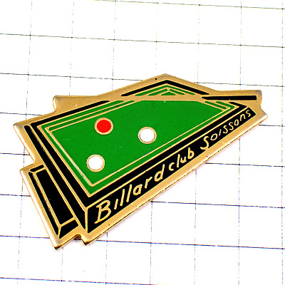 ピンバッジ・ビリヤード玉突き撞球場 BILLIARD SNOOKER BILLARD SOISSONS FRANCE◆フランス限定ピンズ◆レアなヴィンテージものピンバッチ拍卖