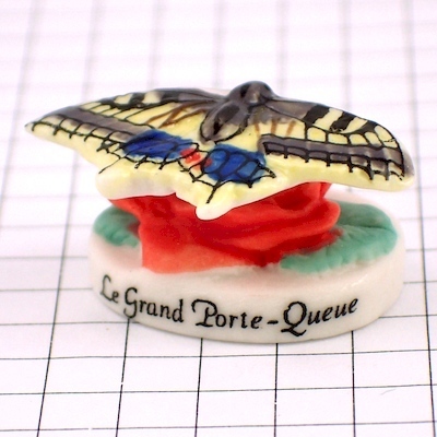 フェブ・キアゲハ蝶々◆フランス限定フェーヴ◆ガレットデロワFEVEフェブ小さな置き物拍卖