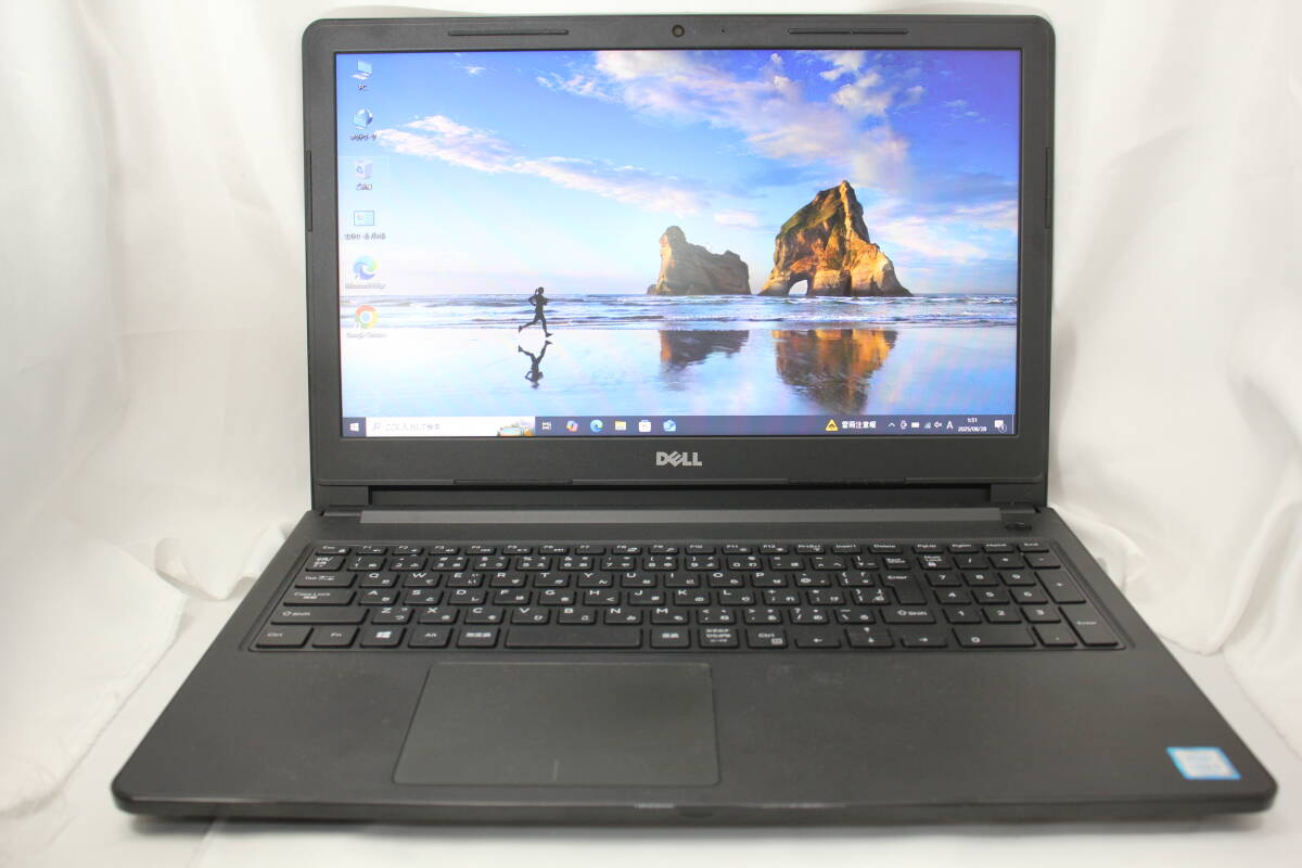 DELL Vostro 15-3568/Core i3-7100U 2.40GHz/メモリ4GB/SSD100GB/15.6インチ/Webカメラ/DVD-RW/Windows10/中古ノートパソコン拍卖