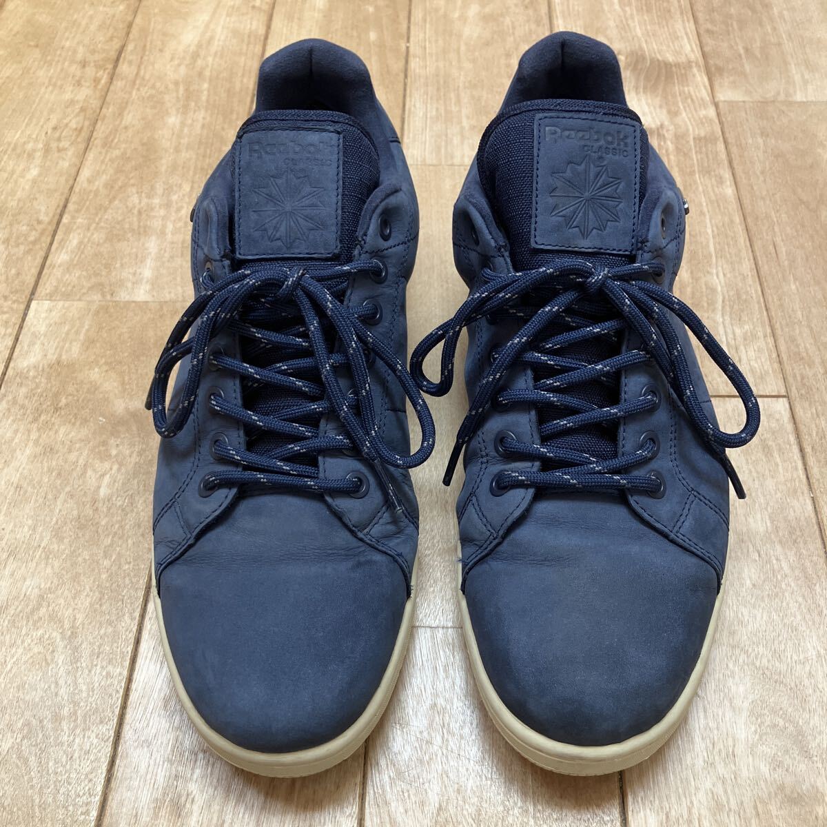 【送料無料】Reebok CLASSIC 27.5cm スエード GORE-TEX 防水 ネイビー リーボック used拍卖