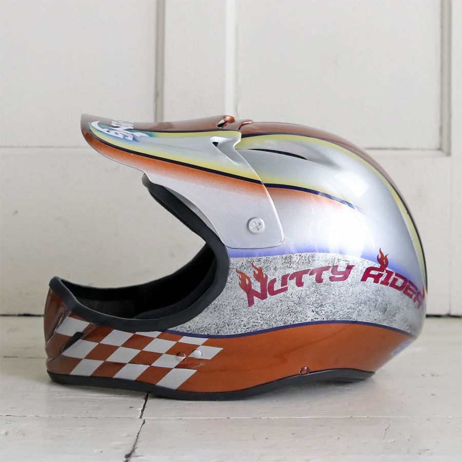 00年代 ビンテージ ODYSSEY カスタムペイント フルフェイス ヘルメット XL オデッセイ ダウンヒル MTB BMX MX拍卖